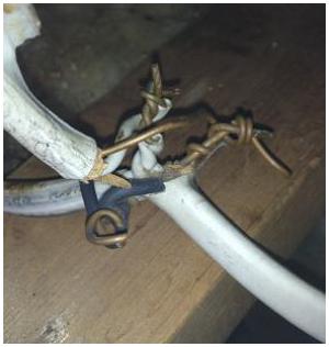 Handyman wiring found in attic